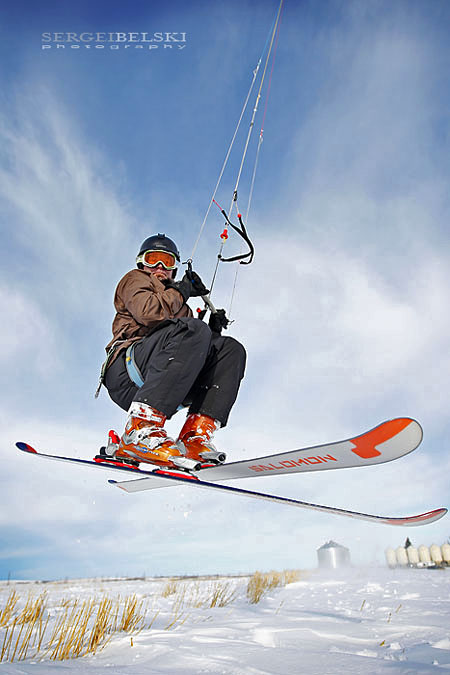 calgary sports kite skiing photo