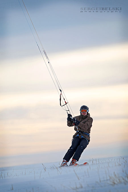 calgary sports kite skiing photo
