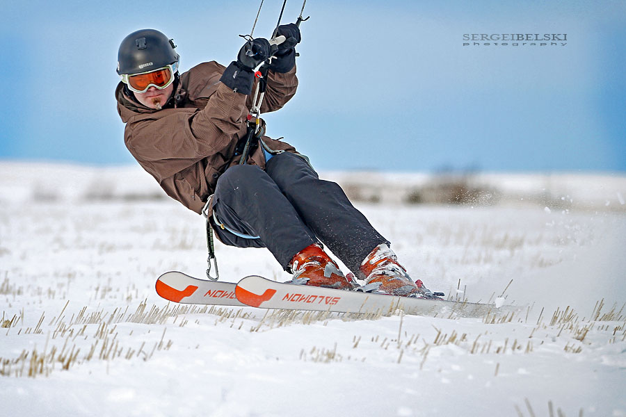 calgary sports kite skiing photo