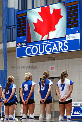 calgary sports photographer mount royal university volleyball photo