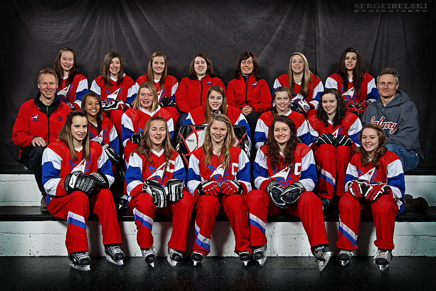algary photographer ringette team photographs