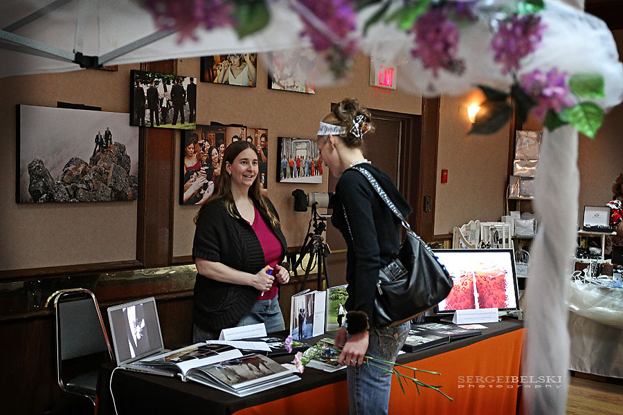 wedding photographer bridal show photo