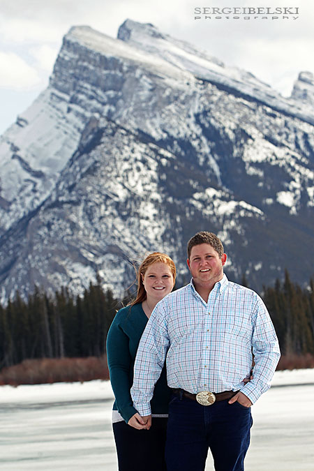 banff engagement photo