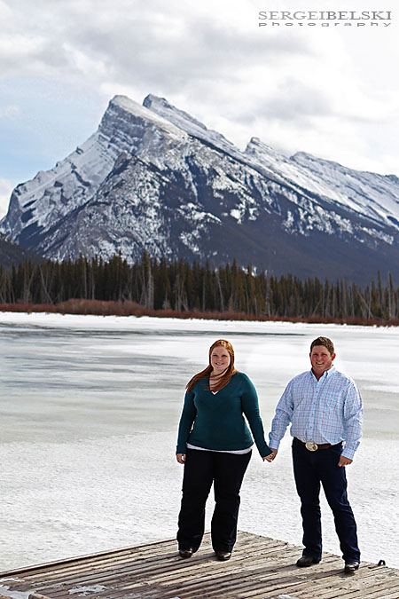 banff engagement photo