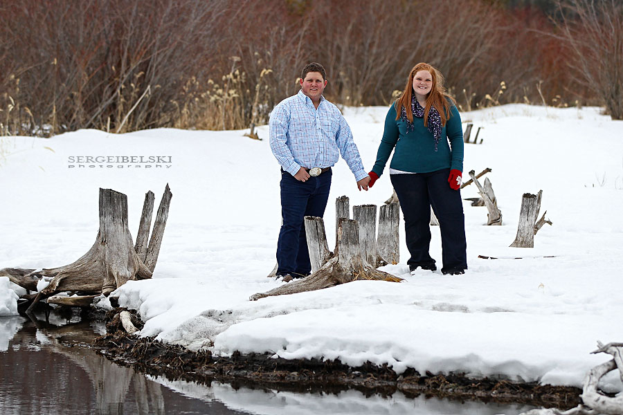 banff engagement photo