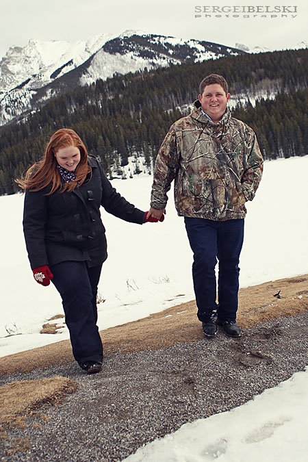 banff engagement photo