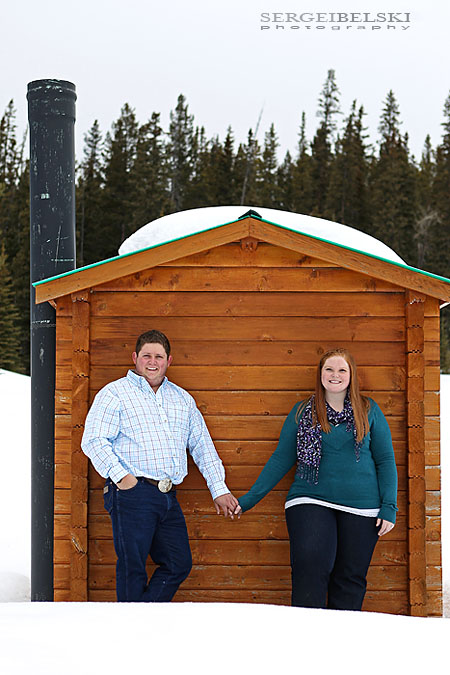 banff engagement photo