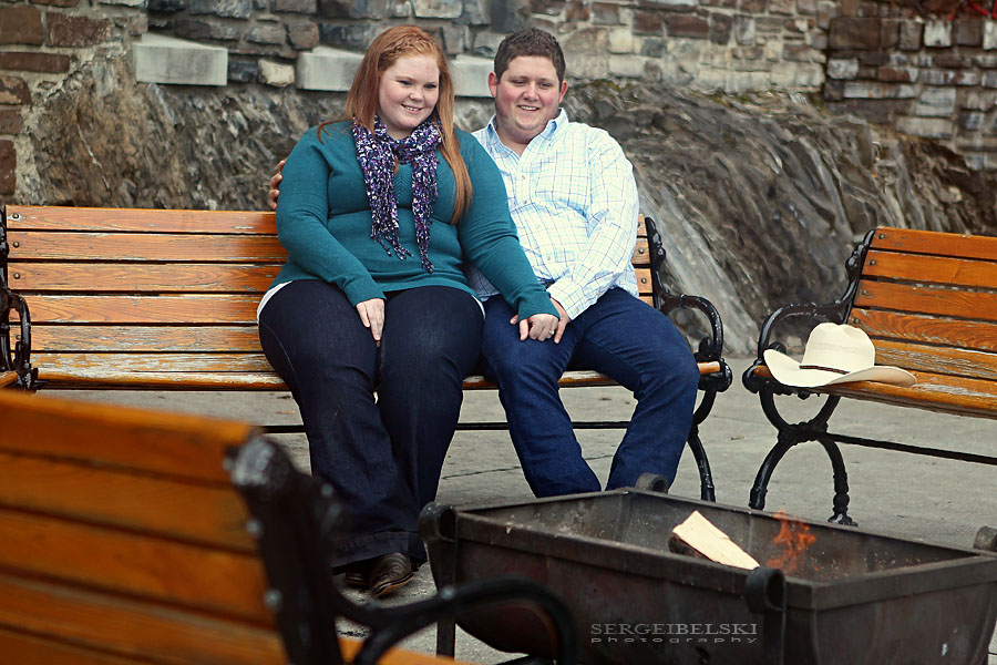 banff engagement photo