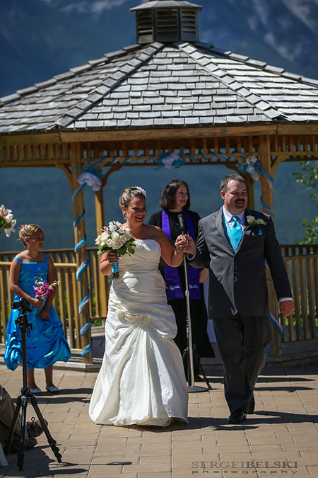 canmore wedding photo