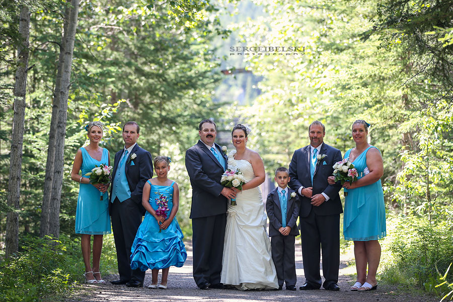 canmore wedding photo