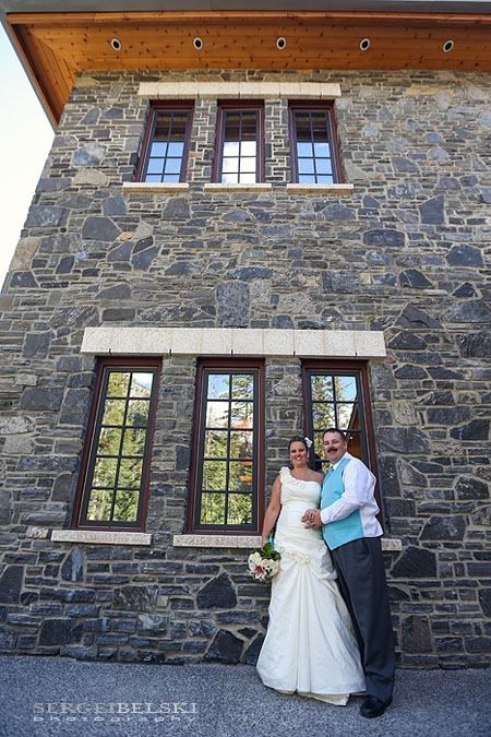canmore wedding photo
