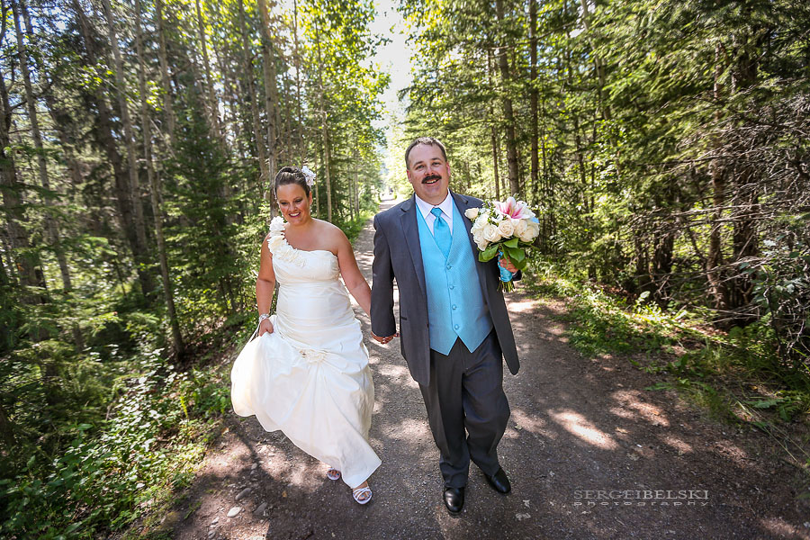 canmore wedding photo