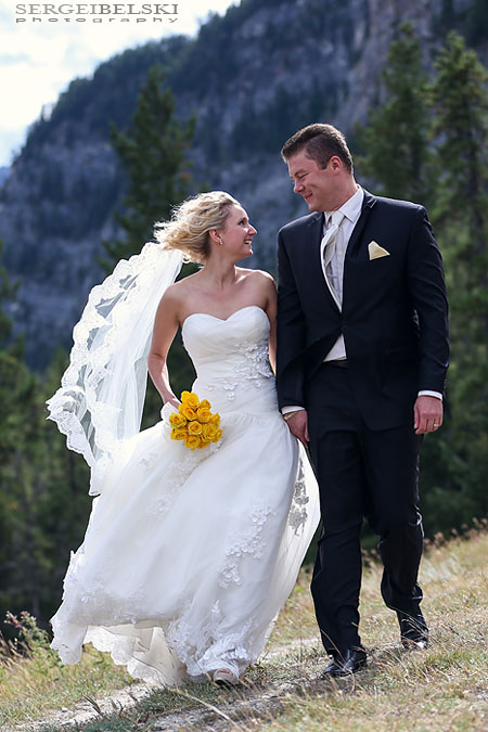 bridal photo shoot banff sergei belski photo
