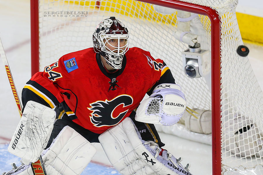 nhl hockey calgary flames vs st. louis blues sergei belski photo