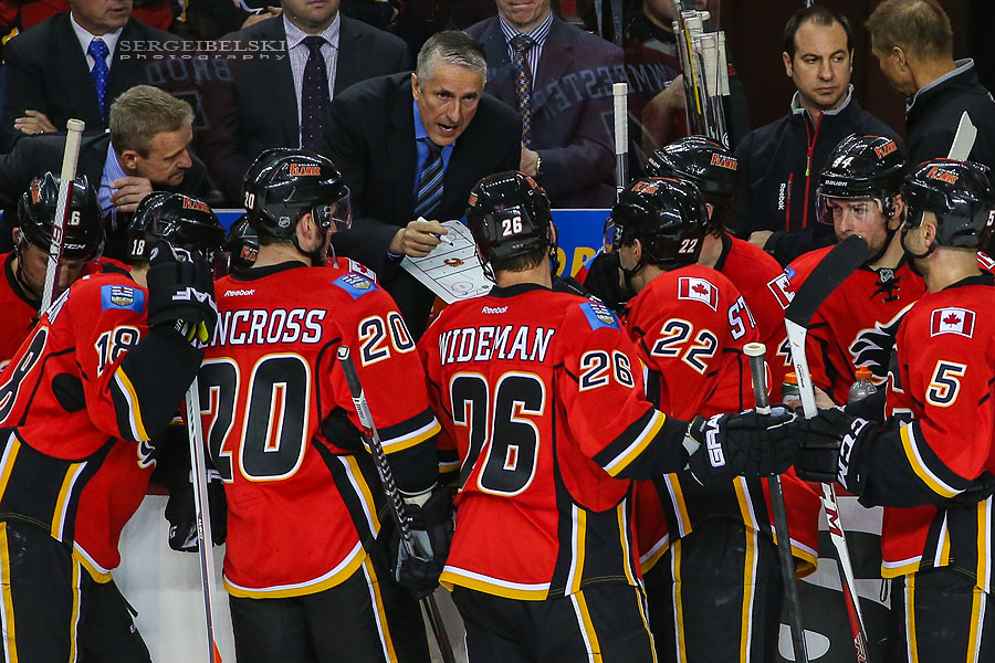 nhl hockey calgary flames vs st. louis blues sergei belski photo
