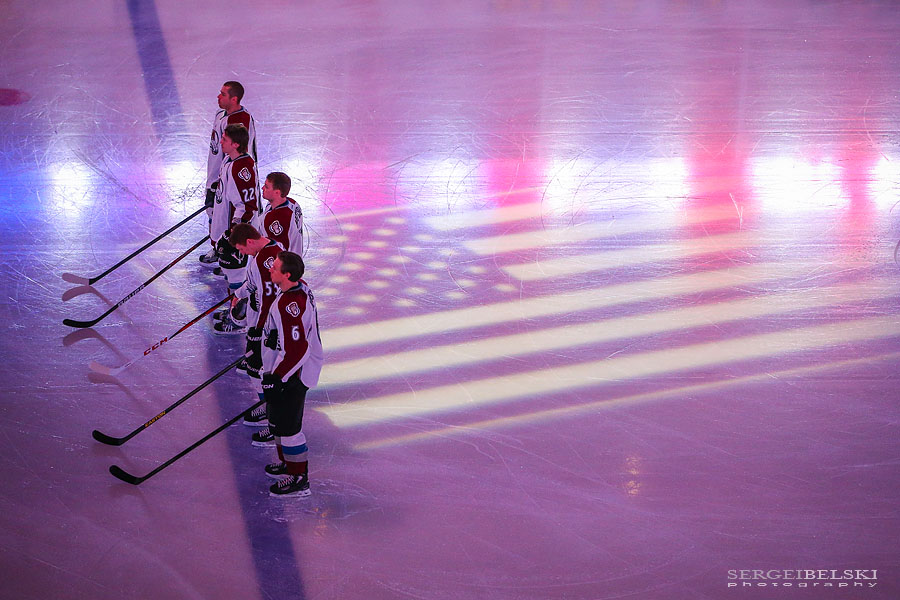 nhl hockey calgary flames vs colorado avalanche sergei belski photo