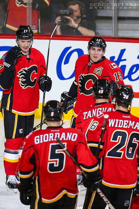 nhl hockey calgary flames vs colorado avalanche sergei belski photo