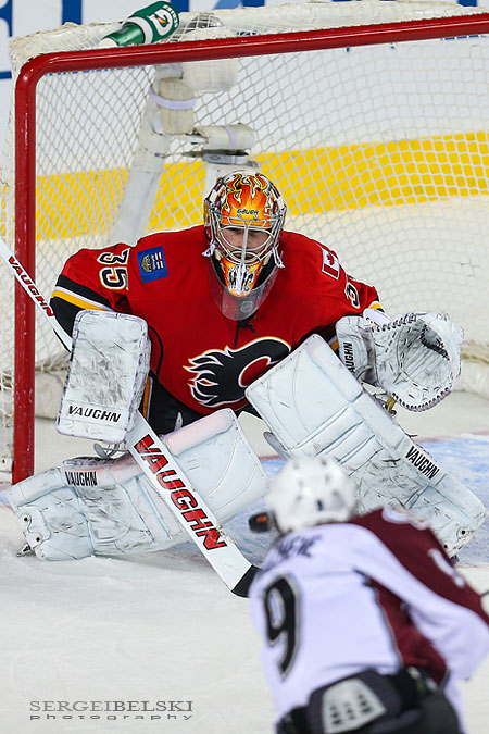 nhl hockey calgary flames vs colorado avalanche sergei belski photo