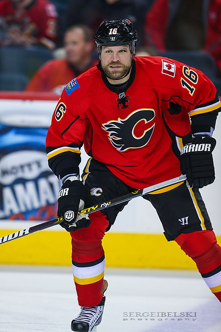 nhl hockey calgary flames vs columbus blue jackets sergei belski photo