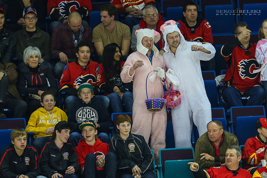 nhl hockey calgary flames vs columbus blue jackets sergei belski photo