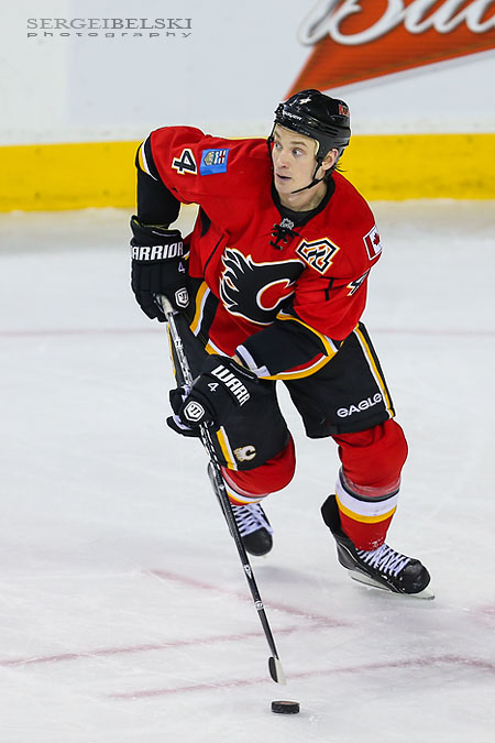 nhl hockey calgary flames vs columbus blue jackets sergei belski photo