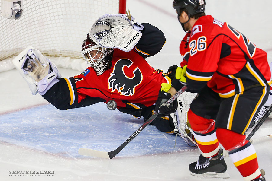 nhl hockey calgary flames vs columbus blue jackets sergei belski photo