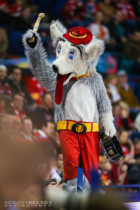 nhl hockey calgary flames vs anaheim ducks sergei belski photo