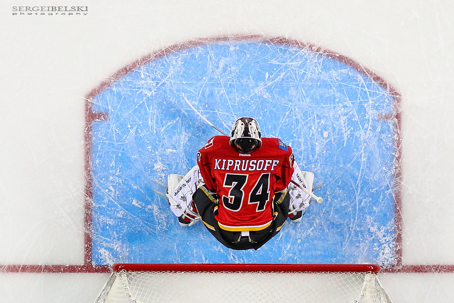 nhl hockey calgary flames vs anaheim ducks sergei belski photo