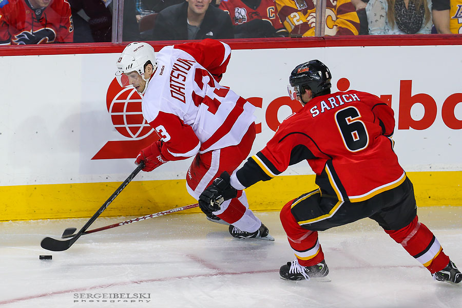 nhl hockey calgary flames vs phoenix coyotes sergei belski photo