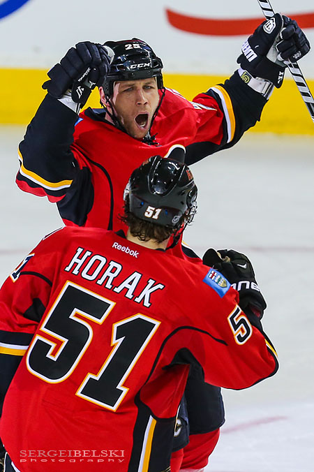 nhl hockey calgary flames vs phoenix coyotes sergei belski photo