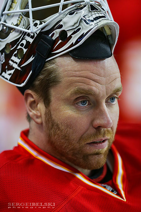 nhl hockey calgary flames vs vancouver canucks sergei belski photo