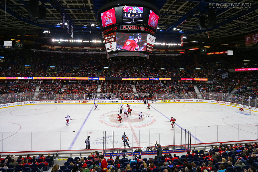 nhl hockey calgary flames vs new york rangers sergei belski photo