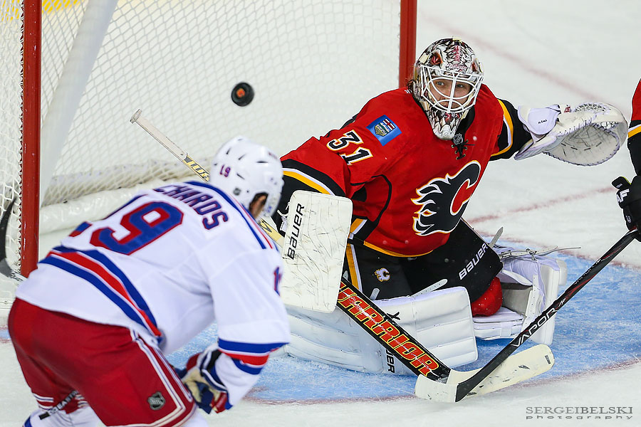 nhl hockey calgary flames vs new york rangers sergei belski photo