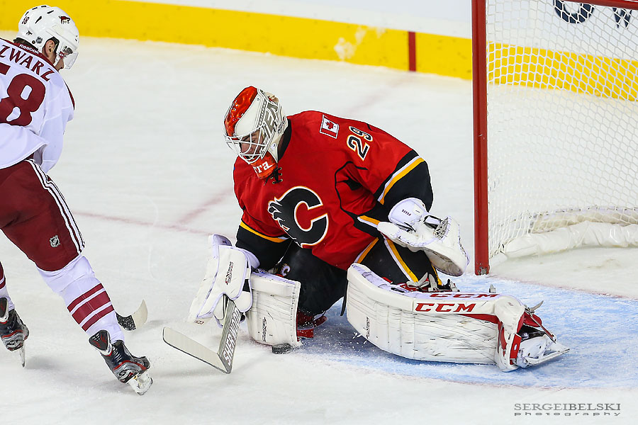 nhl hockey calgary flames vs phoenix coyotes sergei belski photo
