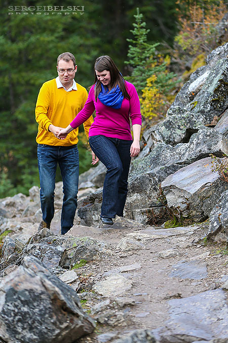 moraine lake engagement photographer sergei belski photo