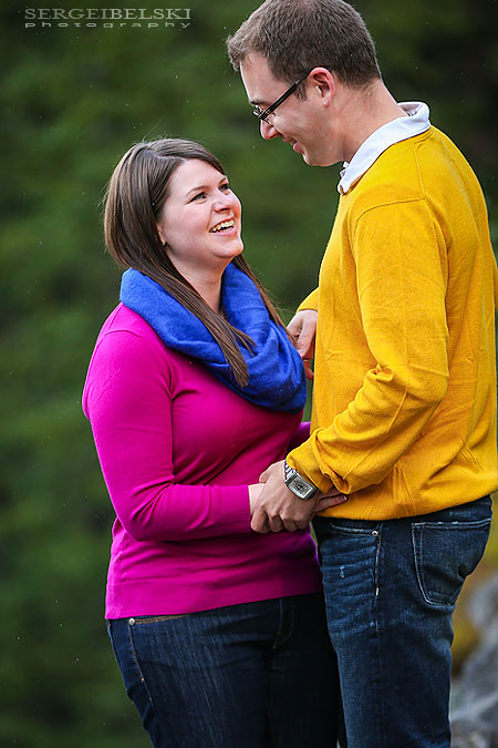 moraine lake engagement photographer sergei belski photo
