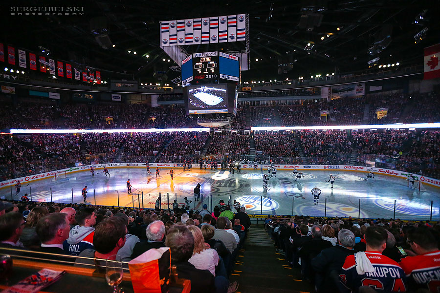 nhl hockey edmonton oilers vs winnipeg jets sergei belski photo