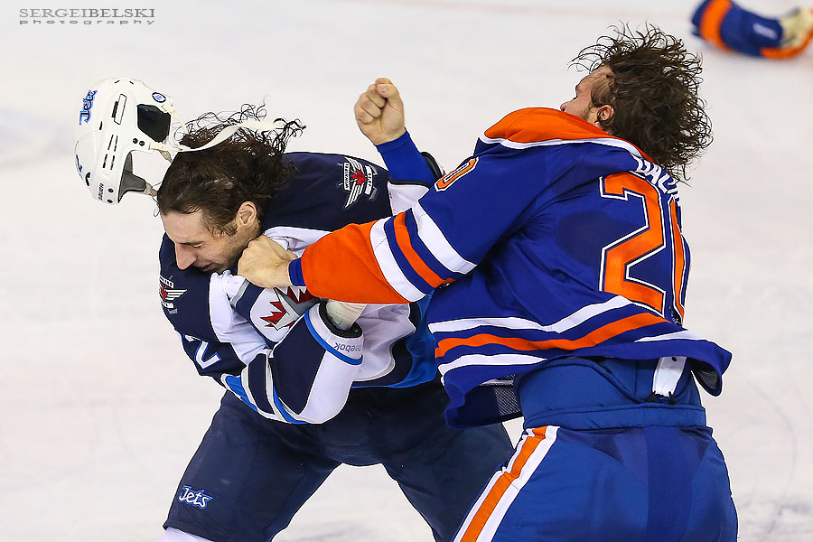 nhl hockey edmonton oilers vs winnipeg jets sergei belski photo