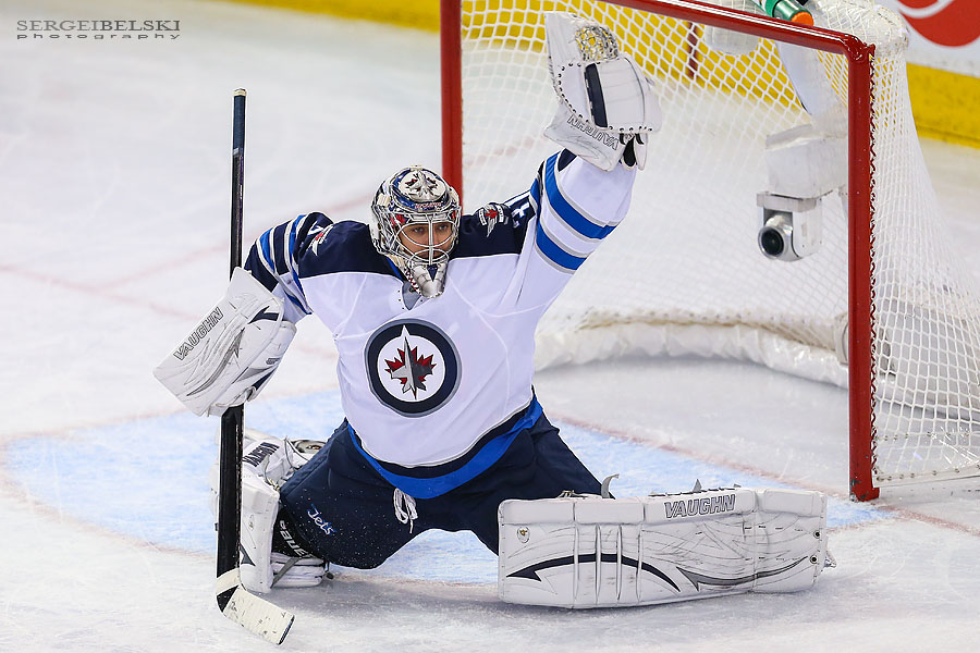 nhl hockey edmonton oilers vs winnipeg jets sergei belski photo