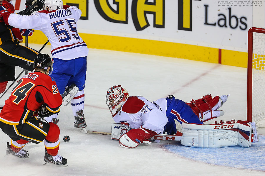 nhl hockey calgary flames vs montreal canadiens sergei belski photo