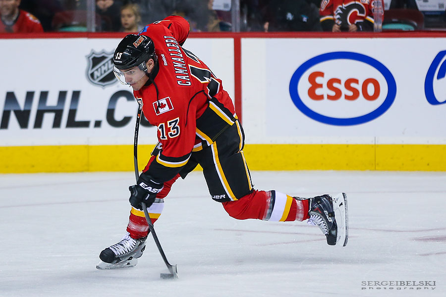 nhl hockey calgary flames vs washington capitals sergei belski photo