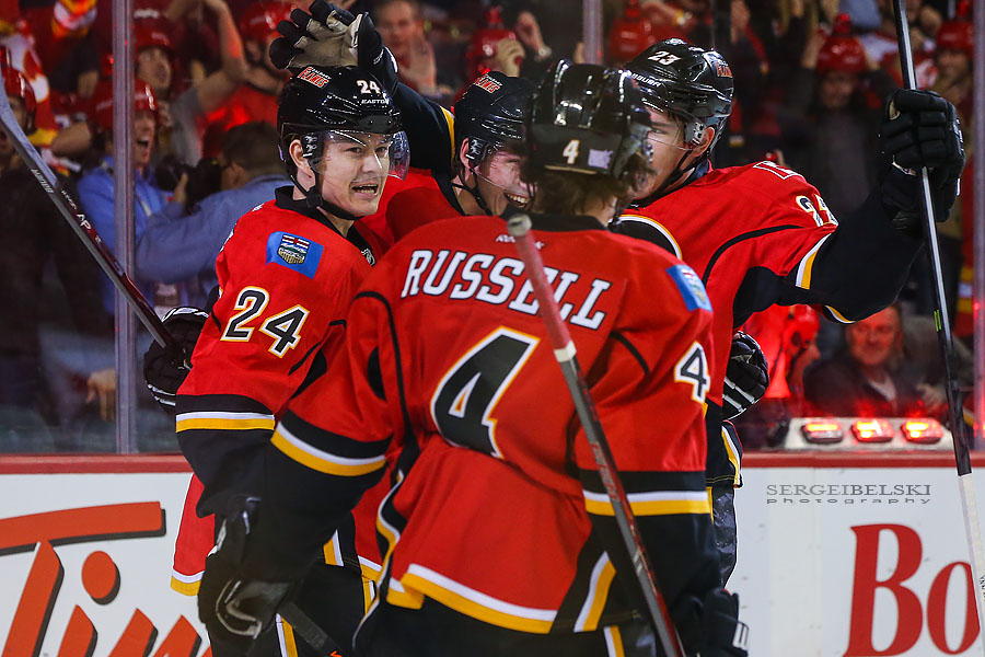 nhl hockey calgary flames vs washington capitals sergei belski photo