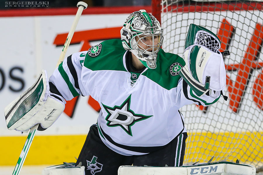 nhl hockey calgary flames vs dallas stars sergei belski photo
