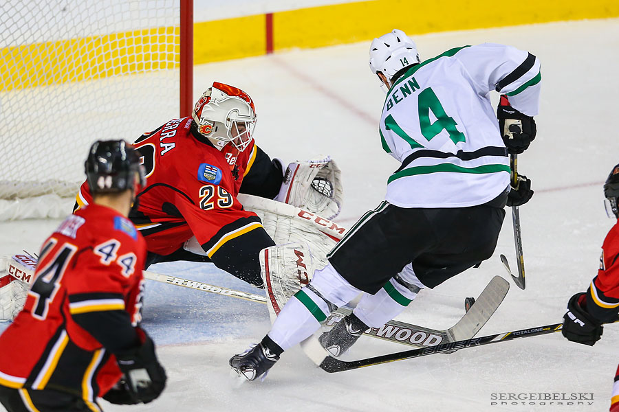 nhl hockey calgary flames vs dallas stars sergei belski photo