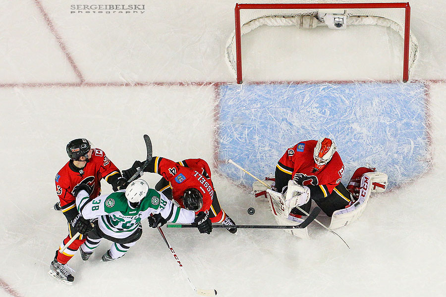 nhl hockey calgary flames vs dallas stars sergei belski photo