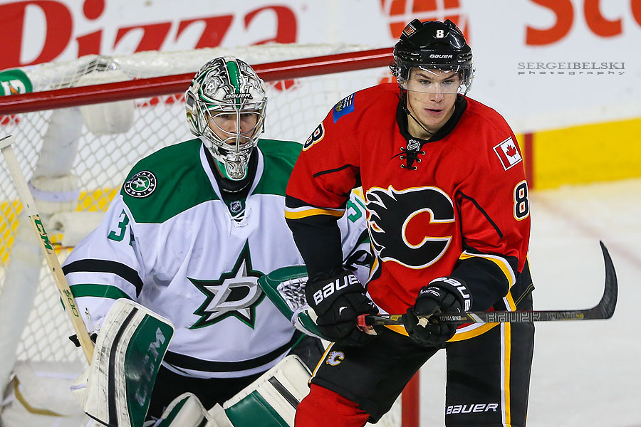nhl hockey calgary flames vs dallas stars sergei belski photo