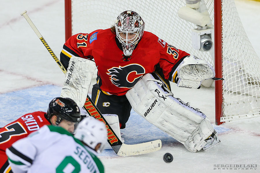 nhl hockey calgary flames vs dallas stars sergei belski photo