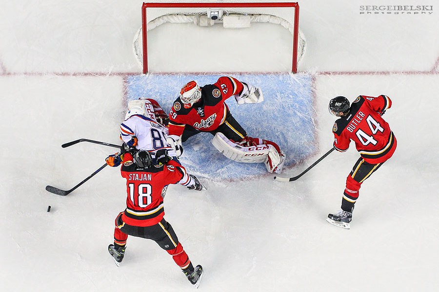 nhl hockey calgary flames vs edmonton oilers sergei belski photo