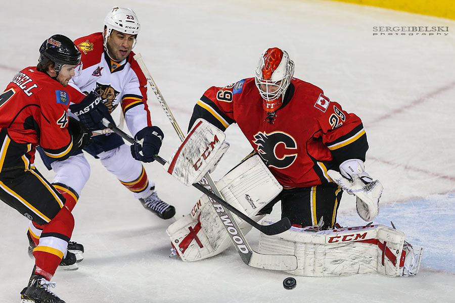 nhl hockey calgary flames vs florida panthers sergei belski photo