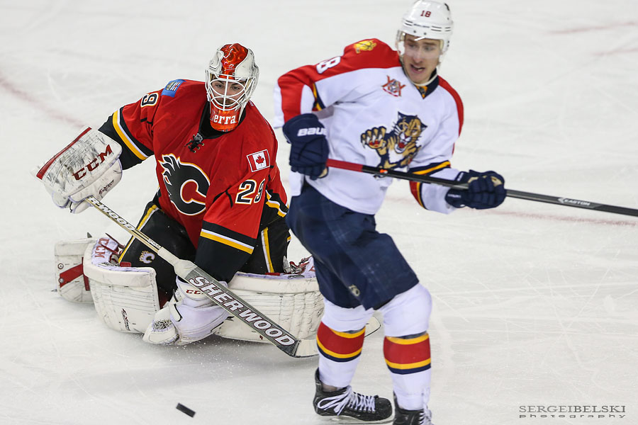 nhl hockey calgary flames vs florida panthers sergei belski photo